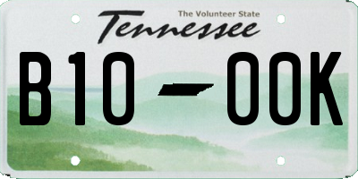 TN license plate B1000K