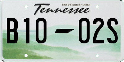 TN license plate B1002S