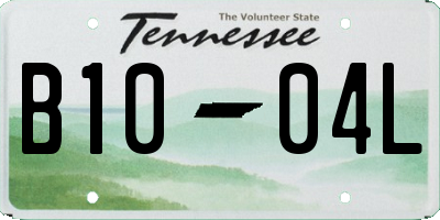 TN license plate B1004L