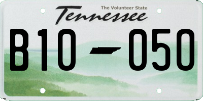 TN license plate B1005O