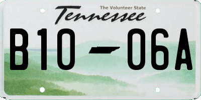 TN license plate B1006A