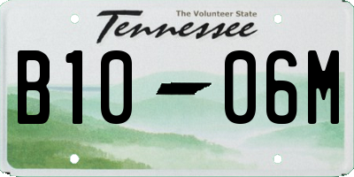 TN license plate B1006M