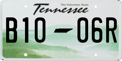 TN license plate B1006R