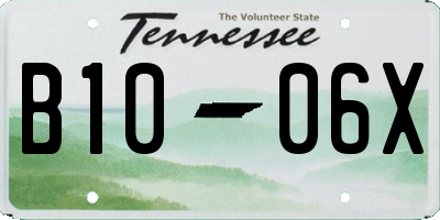 TN license plate B1006X
