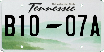 TN license plate B1007A