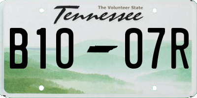 TN license plate B1007R