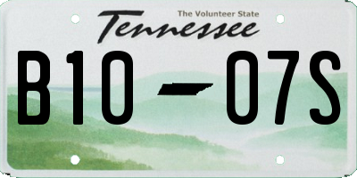 TN license plate B1007S