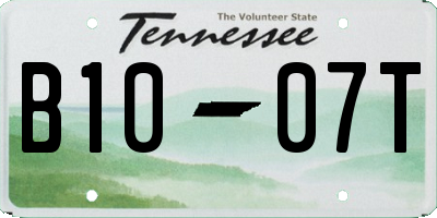 TN license plate B1007T