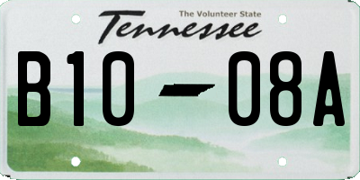 TN license plate B1008A