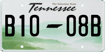 TN license plate B1008B