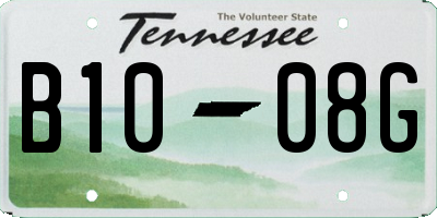 TN license plate B1008G