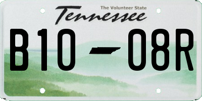 TN license plate B1008R