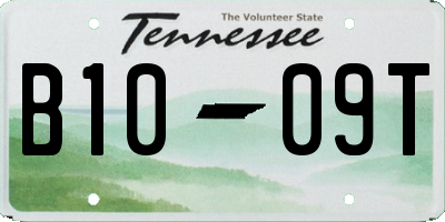 TN license plate B1009T
