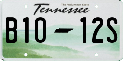 TN license plate B1012S