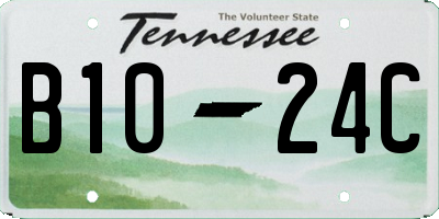 TN license plate B1024C