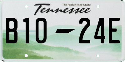 TN license plate B1024E
