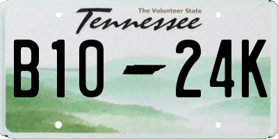 TN license plate B1024K