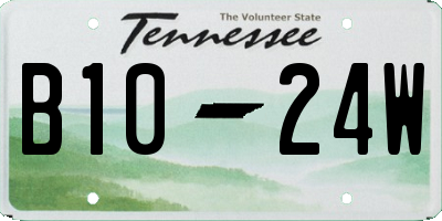 TN license plate B1024W