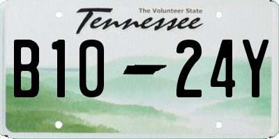 TN license plate B1024Y