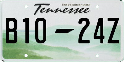 TN license plate B1024Z