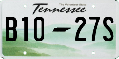 TN license plate B1027S