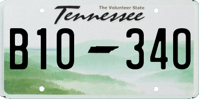 TN license plate B1034O