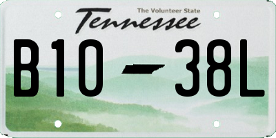 TN license plate B1038L