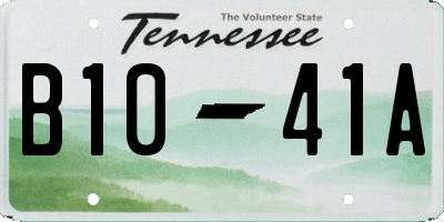 TN license plate B1041A