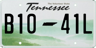 TN license plate B1041L