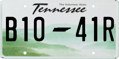 TN license plate B1041R