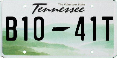 TN license plate B1041T