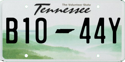TN license plate B1044Y