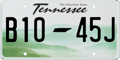 TN license plate B1045J