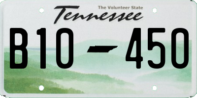 TN license plate B1045O