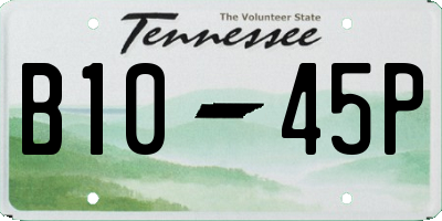 TN license plate B1045P