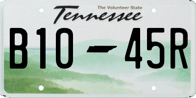 TN license plate B1045R