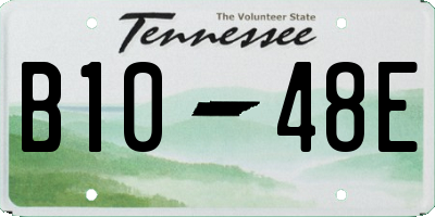 TN license plate B1048E