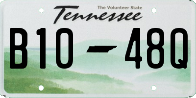 TN license plate B1048Q