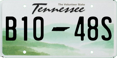 TN license plate B1048S