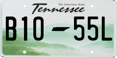 TN license plate B1055L