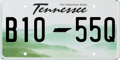 TN license plate B1055Q