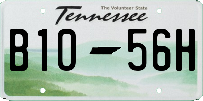 TN license plate B1056H