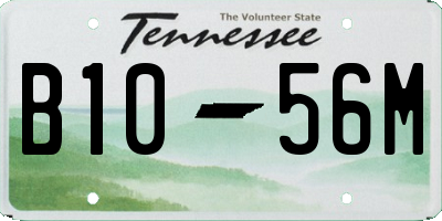 TN license plate B1056M