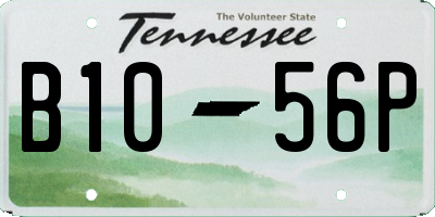 TN license plate B1056P