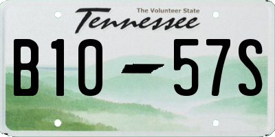 TN license plate B1057S