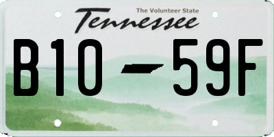 TN license plate B1059F