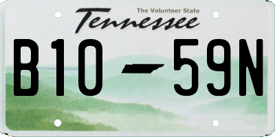 TN license plate B1059N
