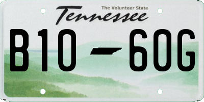 TN license plate B1060G
