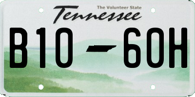TN license plate B1060H