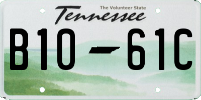 TN license plate B1061C